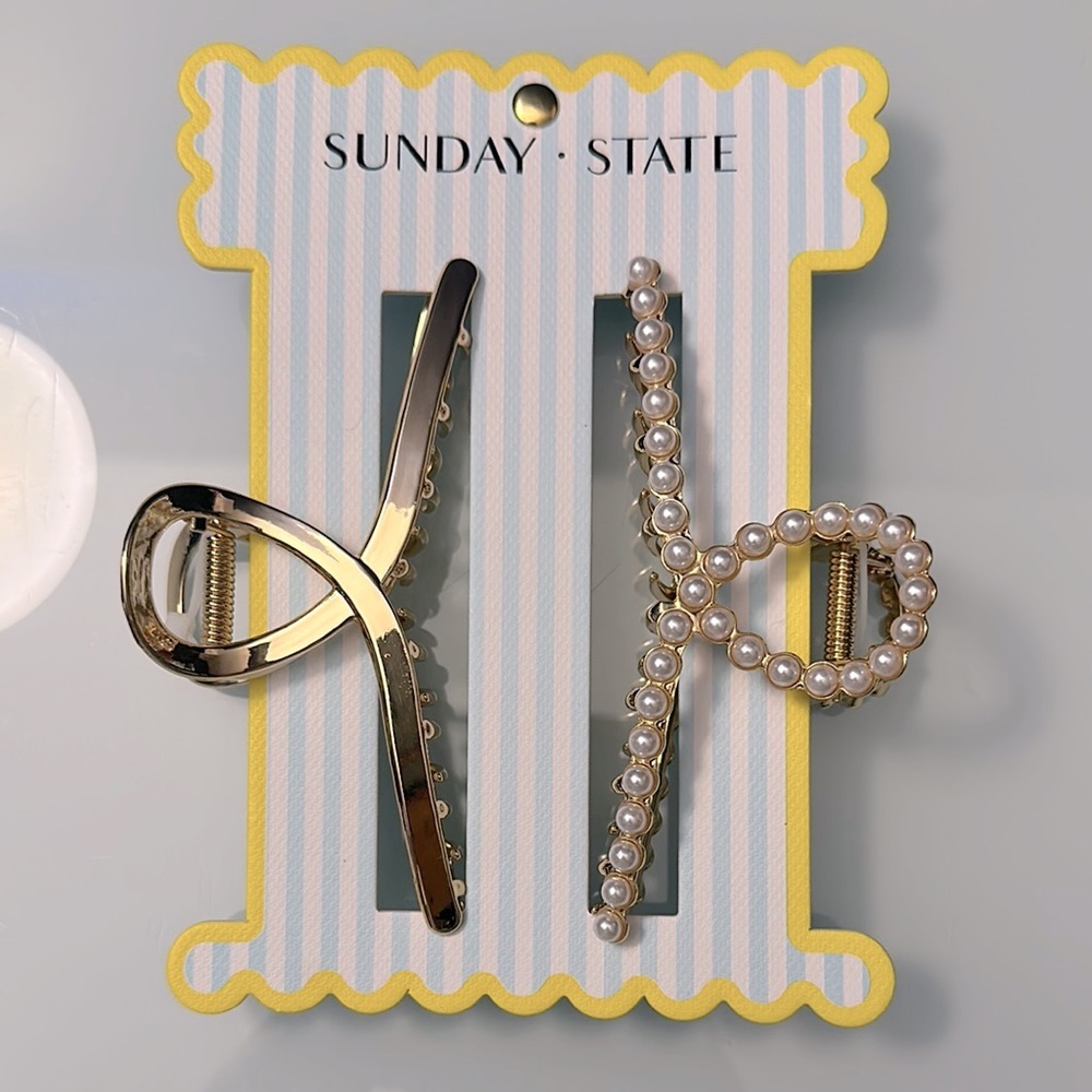 NWT Sunday State Claw Clips